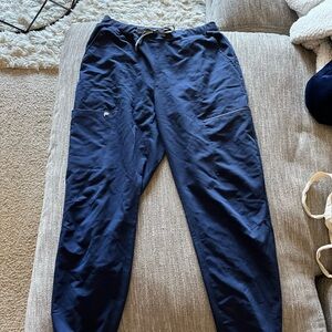 Fabletics Navy Jogger Scrub Pants